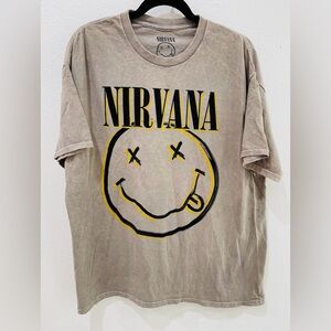 Nirvana Smiley Tee UNISEX- Size Large NWOT